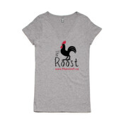 The Roost Supporter tee - Womens Bevel V-Neck Tee